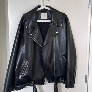 Aritzia wilfred free Dayna vegan leather jacket